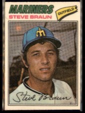 1977 Topps Cloth Stickers (set break) #6 Steve Braun