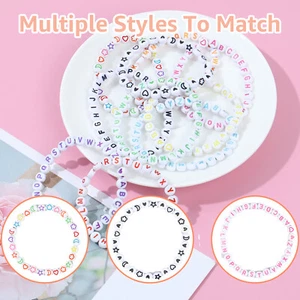 2800Pcs Letter Beads Kits 4x7 mm A to Z Alphabet Beads for Bracelets guxSo - Picture 1 of 11