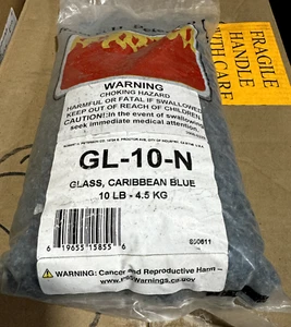 RH Peterson Real-Fyre GL-10N Caribbean Blue 10 Pound Package of Fyre Glass - Picture 1 of 3