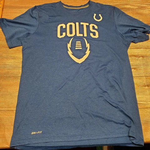 NIKE Indianapolis Colts Mens Size Large Short Sleeve Sideline T Shirt Cover