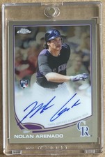 2013 Topps Chrome Nolan Arenado Auto Rookie Card Autograph *bad corner
