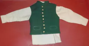 1/6 In the Past Toys Civil War cream shirt Green button up vest - Banker Saloon - Picture 1 of 3
