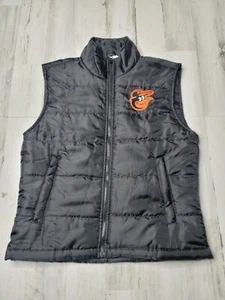 Baltimore Orioles MLB Full Zip Puffer Vest Men's Size M - Picture 1 of 8