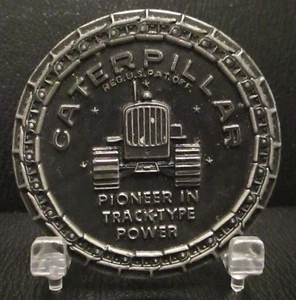 Caterpillar CAT Raupen Traktor Pionier in Spur Typ Power Gurtschnalle 1976 R&S - Bild 1 von 3