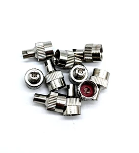 10x Ventilkappe Metall mit Ausdreher Schutzkappe Ventil PKW Motorrad - Bild 1 von 1