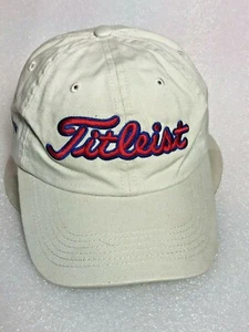 NUEVO FABRICANTE DE EQUIPOS ORIGINALES Titleist Beige 2004 Budweiser Golf Sombrero con Correa Deslizante Ajustable (B482) - Imagen 1 de 6