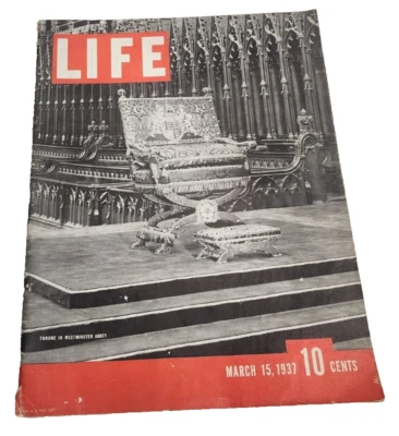 March 15, 1937 LIFE Magazine King Crown swords 1930s Advertising  FREE SHIP 3  - Image 1 of 4