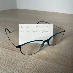 Silhouette SPX 1580 75 6040 Anteojos Azul Marrón Brillo 50-16-140 Excelente - Imagen 1 de 8