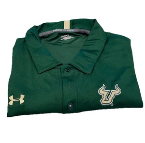 Under Armor Polo XXL USF University Of South Florida Bulls Golf Shirt - Picture 1 of 6