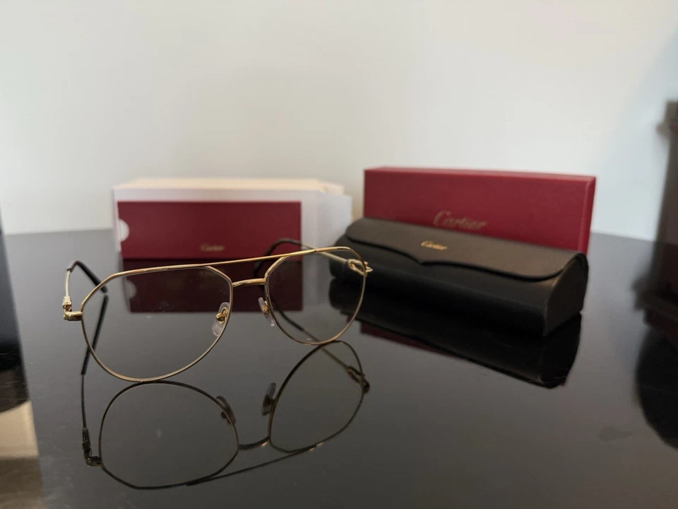 Cartier CT0346S Prescripción -0.25 Antideslumbramiento y Auto Tinte Foto 1 de 4