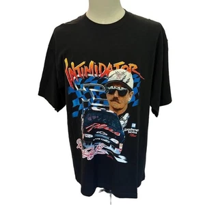 T-shirt nera vintage NASCAR Dale Earnhardt "Intimidator" XL - Foto 1 di 4