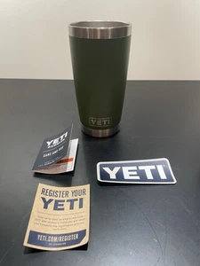 Yeti Rambler 20oz Insulated Stainless Steel w/MagSlider Lid Northwoods Green - Bild 1 von 8