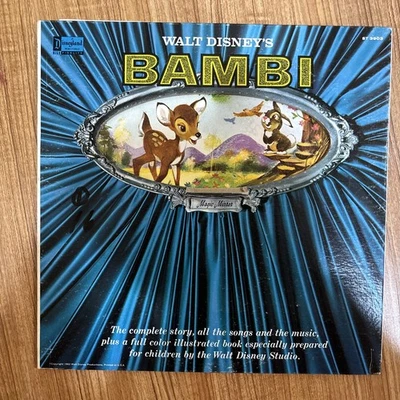 Walt Disneys Bambi Soundtrack Complete Story Songs & Music Lp Gatef w Booklet - Image 1 of 4