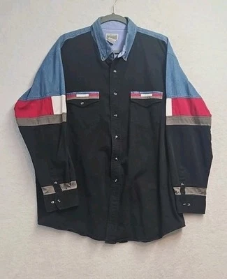 Camisa De Colección Express Rider Western Para Hombres 2XL Multicolor Botón Rodeo Vaquero Usada en Excelente Condición  Foto 1 de 4