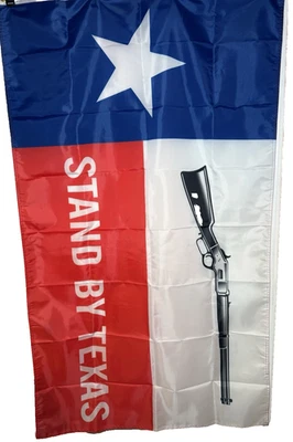 Bandera/bandera Stand By Texas 3x5 pies Foto 1 de 4