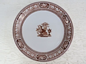 English Thomas Booth Ceramic Raised Dish plate TB & Co brown transferware bowl - Imagen 1 de 10