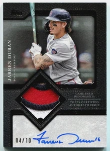 2025 Topps Series 2 Jarren Duran Flagship 3 Color Patch Auto 4/10 Boston Red Sox - Picture 1 of 2