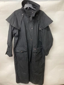 Outback Trading Co. Mens Black Cotton Duster Coat Style 2052 - Picture 1 of 9