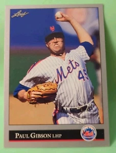 1992 Leaf - Paul Gibson #461 - Series 2 - New York Mets  - Picture 1 of 2