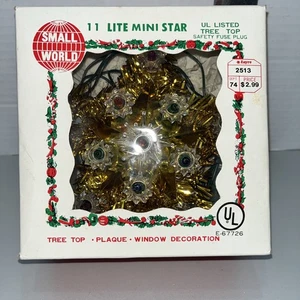 SMALL WORLD 11 LITE MINI TREE TOP STAR - VINTAGE - WORKING - Bild 1 von 4
