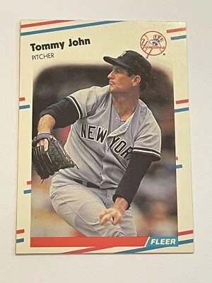 Fleer Baseball 1988 #211 - Tommy John - Yankees de Nueva York Foto 1 de 2