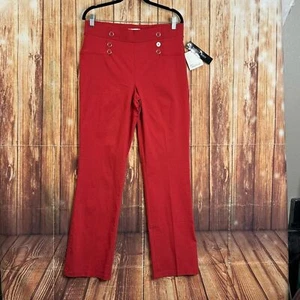 Pantalones elásticos para mujer 89th & Madison rojos corte bota talla grande - Imagen 1 de 9