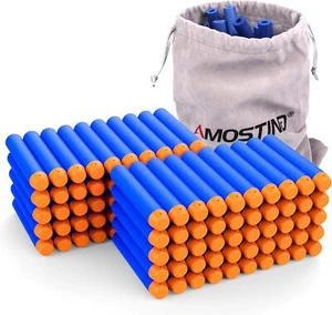 AMOSTING Refill Darts 100PCS Bullets Ammo Pack Compatible for Nerf N-Strike Elit - Picture 1 of 5