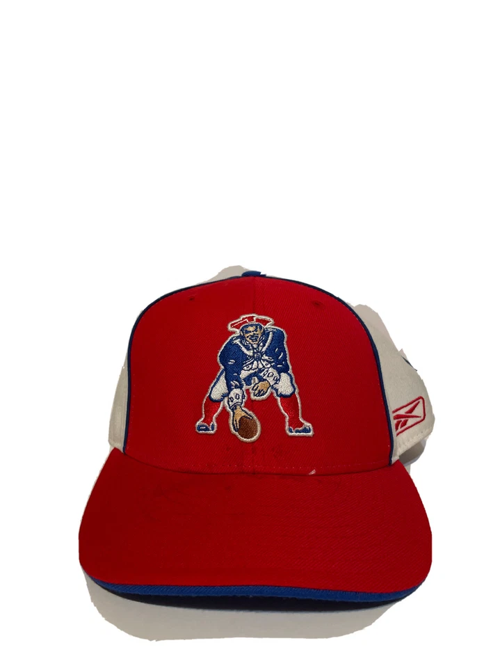 Sombrero vintage REEBOK New England Patriots logotipo antiguo talla 7 1/4 100 % lana Foto 1 de 4