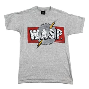 Vintage WASP Blackie Lawless I F*ck Like a Beast 1984 Grey T-Shirt Size Medium - Picture 1 of 5