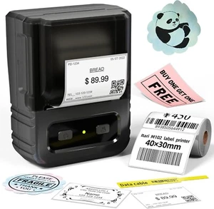 Beschriftungsgerät mit Klebeband, M102 Bluetooth Sticker Maker, Tragbarer Barcode Etikettendruck - Bild 1 von 6