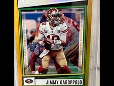 2022 Panini Score #166 Jimmy Garoppolo Gold Zone /50 SSP San Francisco 49ers