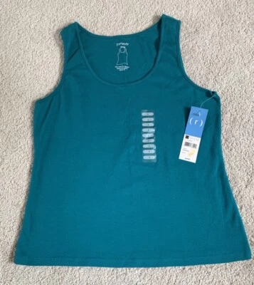Relativity Women’s Teal Tank Top Size Large  - Image 1 of 4