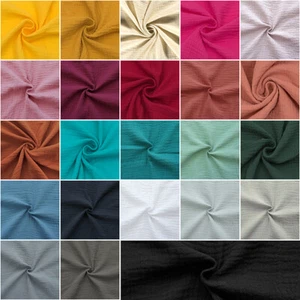 Musselin Double Gauze Meterware Öko-Tex 130cm breit Musselinstoff Baumwollstoff - Bild 1 von 28