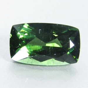 3.60Cts Genuine Unheated Green Apatite 12x7x5.3mm Cushion Shape Gemstone Ref-VDO - Picture 1 of 4