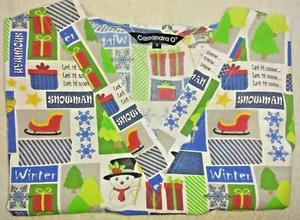Scrubs Small Scrub Top Christmas Medical Dental Vets Nurse Home Healthcare - Picture 1 of 6