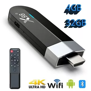 4GB+32GB Android 11 TV Stick 4K Ultra HD Streaming Media Player Quad-Core TV Box - Picture 1 of 7