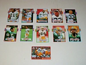 1989 Topps Green Bay Packers Team Set of 11 Sterling Sharpe RC - Picture 1 of 3