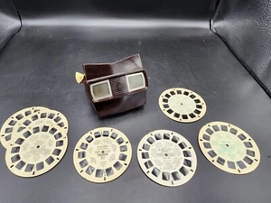 Vintage Sawyer Brown View Master N Reels 3-Dimension Viewer Bakelite Made in USA - Picture 1 of 12