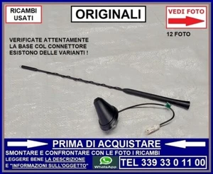ANTENNA RADIO STEREO + BASE SUPPORTO ORIGINALI FIAT PANDA 3 mod 312 DAL 2012 - Foto 1 di 13