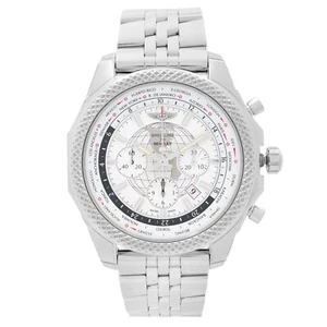 Breitling Bentley 05 Unitime Steel White Dial Mens Watch AB0521U0/A768-990A - Picture 1 of 6