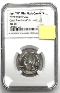 2019 West Point Mint River of No Return Quarter GMCH 25C NGC Mint State 65 🇺🇸 - Picture 1 of 6