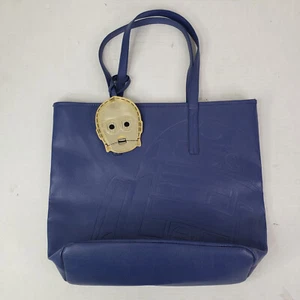 Loungefly Star Wars R2-D2 Blue Tote Purse C-3PO - Picture 1 of 9