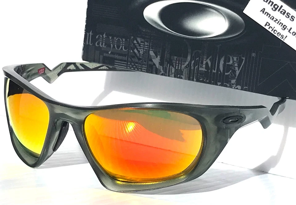 Oakley LATERALIS Matte Olive Ink PRIZM Ruby Lens Sunglass OO9431-04