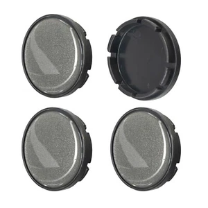 4x 55/52mm Tappi Coprimozzo Copricerch Cerchi in Lega Silicone Antracite - Imagen 1 de 3