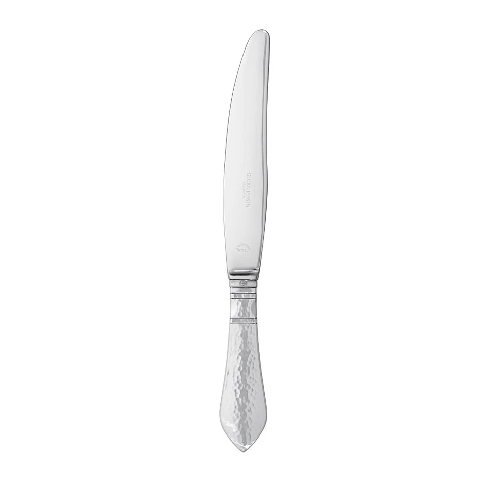 Faca de jantar Georg Jensen prata, cabo curto, serrilhada - Continental/antiga - - Imagem 1 de 1