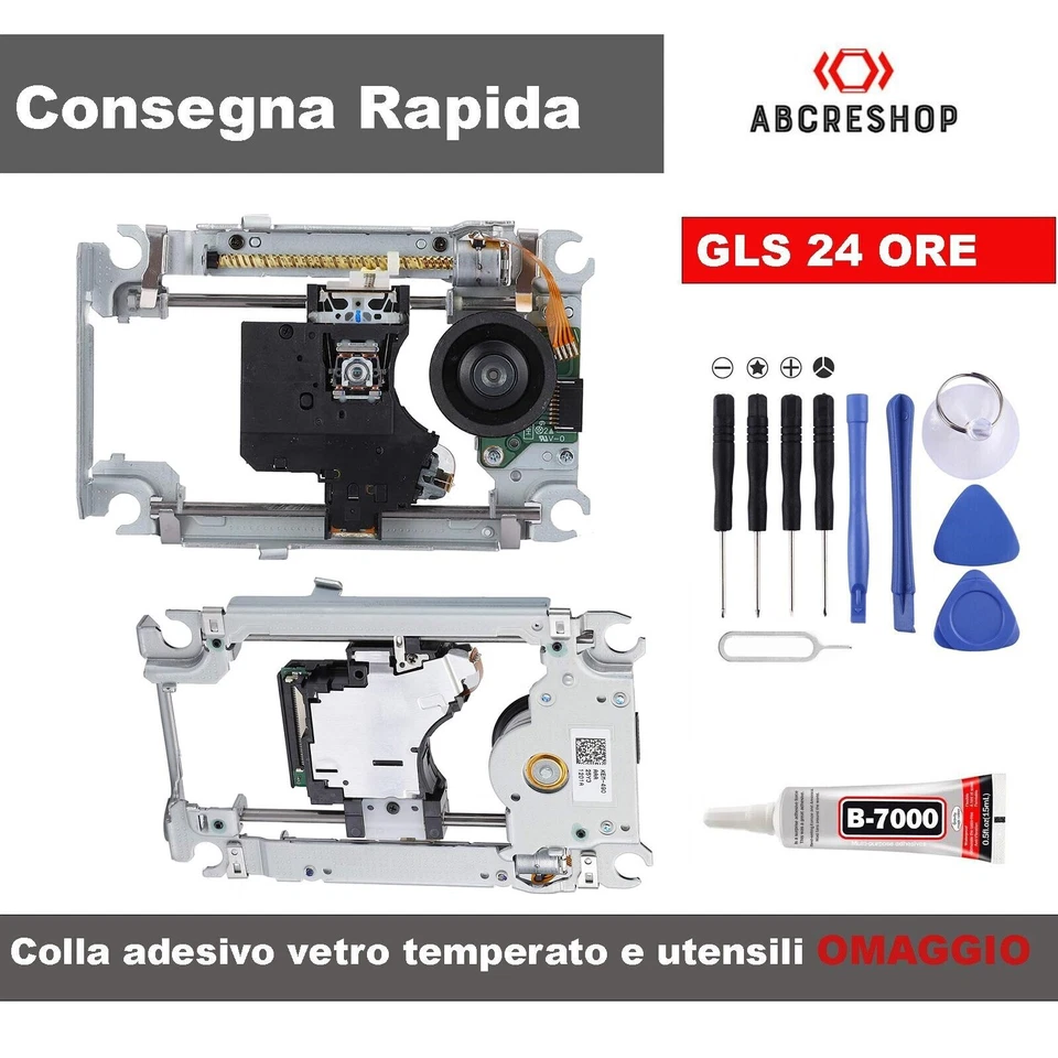 SONY LENTE LASER GRUPPO OTTICO COMPLETO KEM-490 LETTORE PS4 PLAYSTATION 4 PRO SLIM