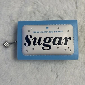New Kate Spade Coffee Break 3D Sugar Packet Small Card Holder Cream Multi - Picture 1 of 7