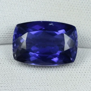 7,45 ct SCHILLERND SCHÖN GLÄNZEND LILA BLAU NATÜRLICHER IOLITH - Kissen siehe Vdo BXS - Bild 1 von 2