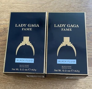 ZWEI (2) Lady Gaga FAME schwarze Flüssigseife GROSS 5 UNZEN neu versiegelter Riegel in Box *RAR*! - Bild 1 von 2