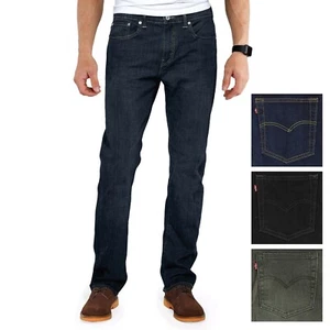 Levi's Men's 513 Jeans Slim Straight Blended Denim Pants 5-Pockets, 32" Inseam - Picture 1 of 12
